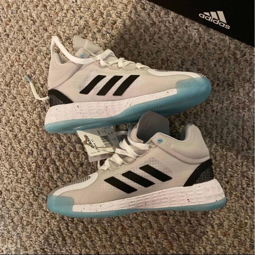 Adidas D Rose 11 'White Black Speckled' |womens Size 7.5| NEW