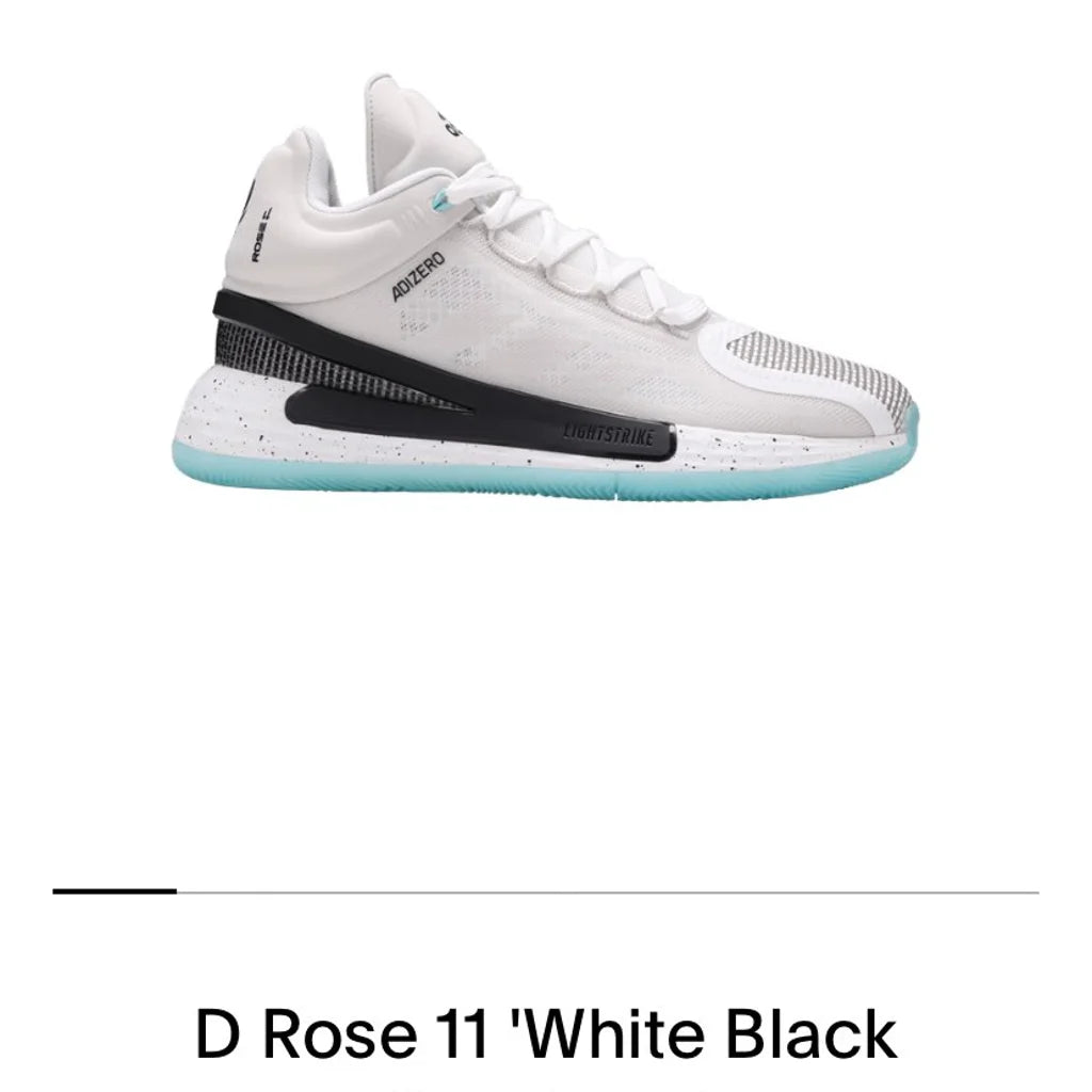 Adidas D Rose 11 'White Black Speckled' |womens Size 7.5| NEW