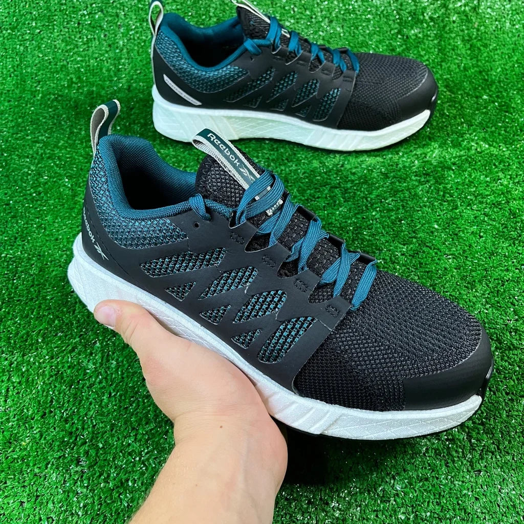 Women's Athletic Work Shoe - Teal and Black |size 8.5| NEW