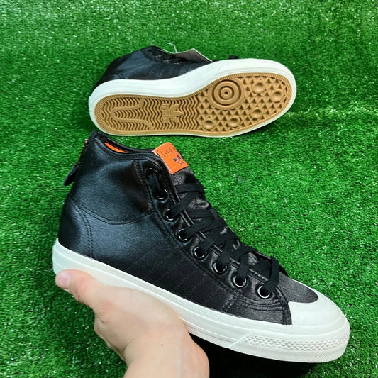 adidas originals Nizza Hi RF 'Core Black' |mens size 7.5| NEW